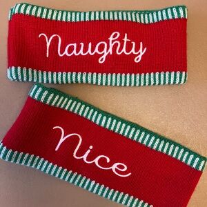 Holiday Red and Green Headbands Set